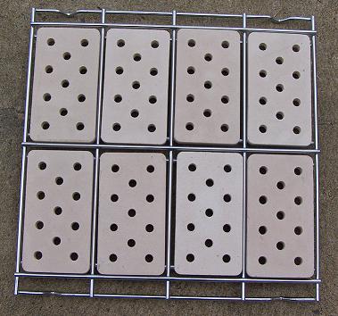 Wire Rack with Ceramic Tiles - 4 Burner